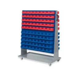 PROREGAL ProfiDrop Systemwagen Auf Rollen Mit Blauen Systemplatten & Ohne Boxen | HxBxT 130x100x50cm | Transportwagen Für Sichtlagerboxen -Proregal 02ef89d7 1da6 4ed4 aa7a 418a8d1cc93c