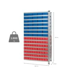 PROREGAL Anbauregal Zum Fachbodenregal Für Industrieboxen (ohne Boxen) | 9 Fachböden | HxBxT 197x112x40cm | Fachlast 235kg | Verzinkt 11 PROREGAL Anbauregal Zum Fachbodenregal Für Industrieboxen (ohne Boxen) | 9 Fachböden | HxBxT 197x112x40cm | Fachlast 235kg | Verzinkt -Proregal 07f9cce6 9955 4b6d 8e3c 18ed28e51981 1