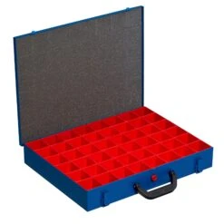 PROREGAL Kleinteilekoffer EuroPlus Pro | 34L-14 Einsätze |HxBxT 6,5x33,5x25cm | Blau -Proregal 088946dd 661e 45b4 a5a8 6700367912f9