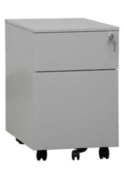 PROREGAL Rollcontainer Lynx | 1 Schublade & 1 Hängeschub| HxBxT 61x40x60 Cm | Grau -Proregal 0971c89b 2a54 401c 83c4 9cd9f2c15b82