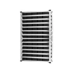 PROREGAL Fachbodenregal Mit 70 Roten Industrieboxen 400S & 35 Blauen Industrieboxen 400B | 15 Fachböden | HxBxT 197x112x40cm | Verzinkt -Proregal 0ecbdae7 13f6 448b a76e 32f12648602c