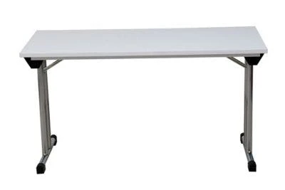 PROREGAL Klapptisch Lizard | T-Fuß-Gestell-Rund | HxBxT 75x140x70 Cm | Chrom-Weiß 3 PROREGAL Klapptisch Lizard | T-Fuß-Gestell-Rund | HxBxT 75x140x70 Cm | Chrom-Weiß