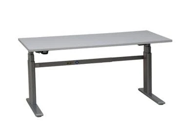 PROREGAL Elektrisch Höhenverstellbarer Schreibtisch Elk | HxBxT 63-128x160x80 Cm | Silber-Grau 9 PROREGAL Elektrisch Höhenverstellbarer Schreibtisch Elk | HxBxT 63-128x160x80 Cm | Silber-Grau – Bild 7