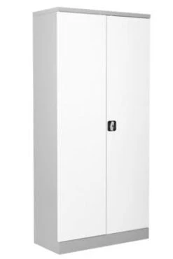 PROREGAL Stahlschrank Bee | HxBxT 195x92x50 Cm | Grau-Weiß -Proregal 10d1a484 a2c1 4984 abf1 32494d7665c0