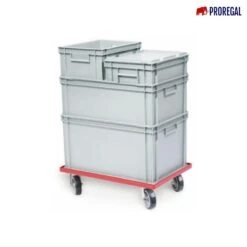 PROREGAL Transportroller Für Euroboxen 60x40cm Mit Gummiräder Grau | Offenes Deck | 4 Lenkrollen | Traglast 300kg 14 PROREGAL Transportroller Für Euroboxen 60x40cm Mit Gummiräder Grau | Offenes Deck | 4 Lenkrollen | Traglast 300kg -Proregal 13f03f4d 36c5 45cd b7f4 eae15beaf538