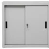 PROREGAL Schiebetürenschrank Ant | 2 Ordernhöhen | HxBxT 75x80x45 Cm | Grau -Proregal 1511021b c385 49a7 838a b9bd79b24192 3