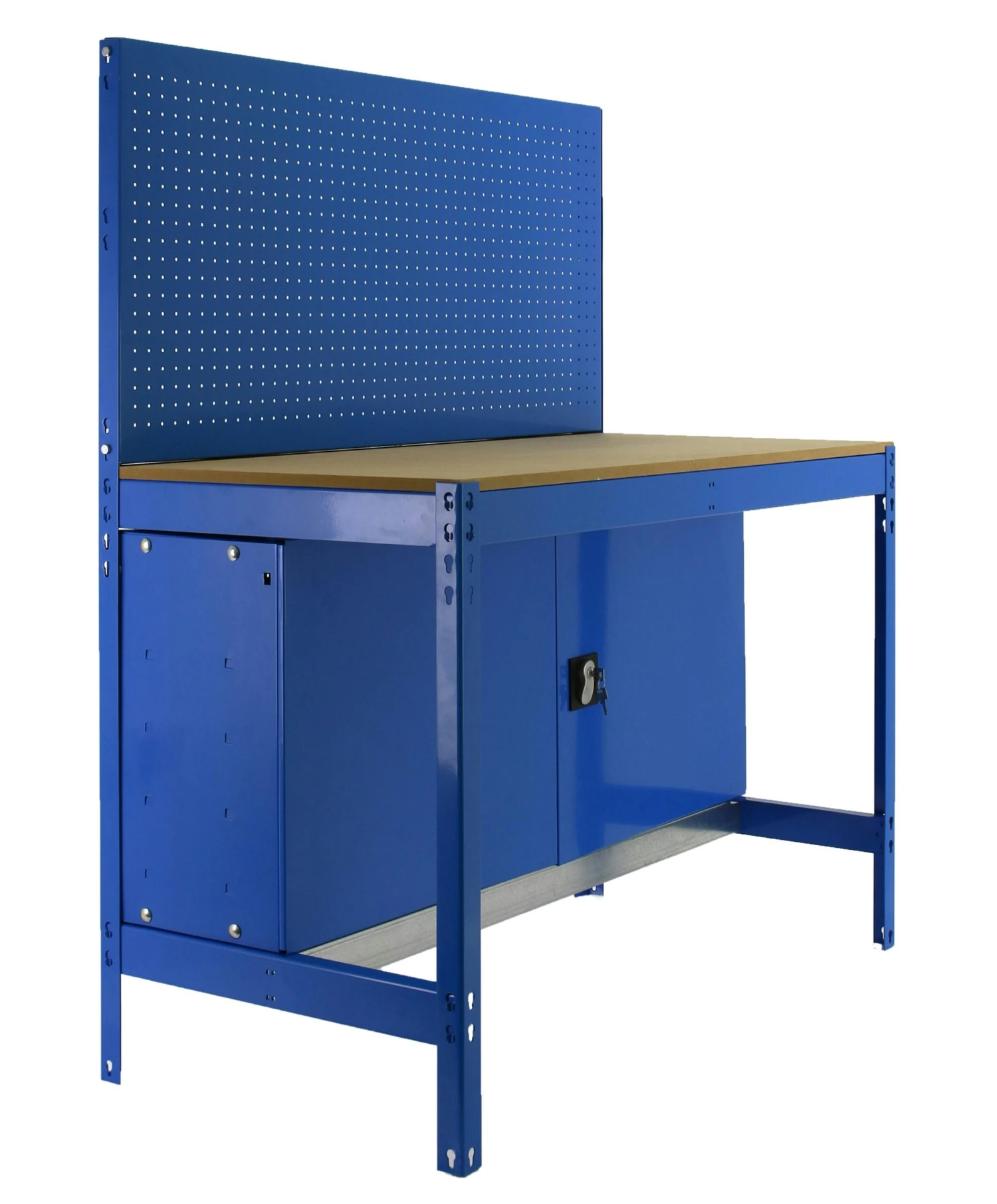 Werkbank Buffalo Mit Schrank | HxBxT 84x90x61cm | Traglast 600kg | Blau 4 Werkbank Buffalo Mit Schrank | HxBxT 84x90x61cm | Traglast 600kg | Blau – Bild 2