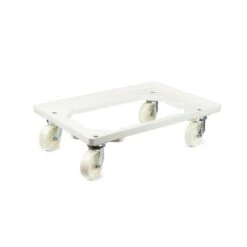 PROREGAL Transportroller Für Euroboxen 60x40cm Mit Kunststoffräder Grau | Offenes Deck | 2 Lenkrollen & 2 Bremsrollen | Traglast 300kg -Proregal 17a30c2f 3a14 4f7e 9e33 c8361500cfb8
