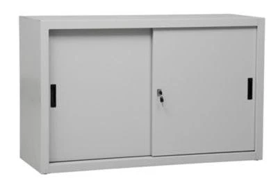 PROREGAL Schiebetürenschrank Ant | 2 Ordernhöhen | HxBxT 75x120x45 Cm | Grau 8 PROREGAL Schiebetürenschrank Ant | 2 Ordernhöhen | HxBxT 75x120x45 Cm | Grau – Bild 6
