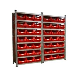 PROREGAL Fachbodenregal Für Sichtlagerboxen (ohne Boxen) | 8 Fachböden | HxBxT 197x112x50cm | Fachlast 235kg | Verzinkt 14 PROREGAL Fachbodenregal Für Sichtlagerboxen (ohne Boxen) | 8 Fachböden | HxBxT 197x112x50cm | Fachlast 235kg | Verzinkt -Proregal 1a0e0f3b 78e8 45fc b718 bde47f458ecd