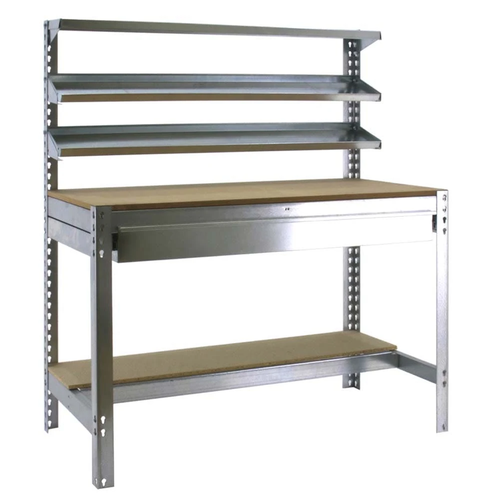 Werkbank Buffalo Mit Frontablage Und Schubfach | HxBxT 84x90x61cm | Traglast 600kg | Verzinkt 3 Werkbank Buffalo Mit Frontablage Und Schubfach | HxBxT 84x90x61cm | Traglast 600kg | Verzinkt