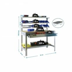 Werkbank Buffalo Mit Frontablage Und Schubfach | HxBxT 84x90x61cm | Traglast 600kg | Verzinkt 9 Werkbank Buffalo Mit Frontablage Und Schubfach | HxBxT 84x90x61cm | Traglast 600kg | Verzinkt -Proregal 1bac0a64 f793 4d96 a203 d051cbd372db