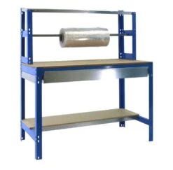 Packtisch Buffalo Mit Schubfach | HxBxT 84x150x76cm | Traglast 600kg | Blau