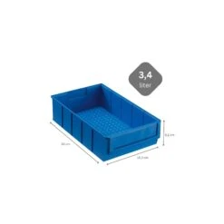 PROREGAL Fachbodenregal Mit 70 Blauen Und Roten Industrieboxen 300B | 15 Fachböden | HxBxT 197x112x32cm | Verzinkt 15 PROREGAL Fachbodenregal Mit 70 Blauen Und Roten Industrieboxen 300B | 15 Fachböden | HxBxT 197x112x32cm | Verzinkt -Proregal 20d20869 e1be 4afb b2be cc0136fbecc7