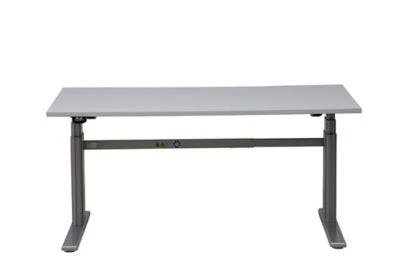 PROREGAL Elektrisch Höhenverstellbarer Schreibtisch Elk | HxBxT 63-128x160x80 Cm | Silber-Grau 5 PROREGAL Elektrisch Höhenverstellbarer Schreibtisch Elk | HxBxT 63-128x160x80 Cm | Silber-Grau – Bild 3