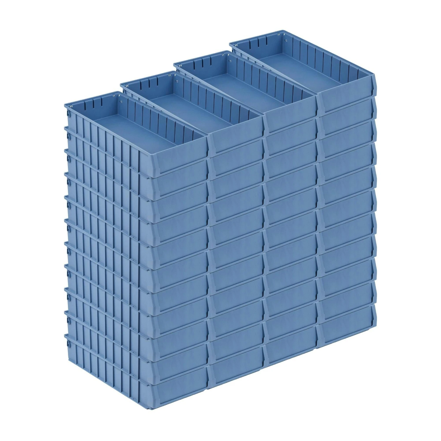 PROREGAL Fachbodenregal Mit 44x Regalkästen 500 BN | 11 Fachböden | HxBxT 197x112x50cm | Fachlast 180kg | Verzinkt 8 PROREGAL Fachbodenregal Mit 44x Regalkästen 500 BN | 11 Fachböden | HxBxT 197x112x50cm | Fachlast 180kg | Verzinkt – Bild 6