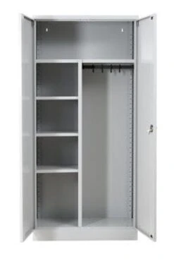 PROREGAL Garderobenspind Seal | HxBxT 195x92x42 Cm | Grau -Proregal 29926d4b 4d70 4377 82db 472dd7410238