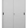 PROREGAL Schiebetürenschrank Mammut| 5 Ordnerhöhen | Metalltüren | HxBxT 195x120x45 Cm | Grau -Proregal 2a3581f0 64bb 459f a472 4cdf52cc5452 1
