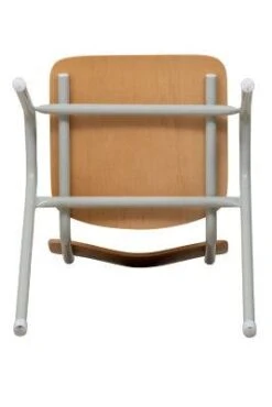 PROREGAL Stapelstuhl Antelope| HxBxT 80x38x41 Cm |Grau-Buche -Proregal 2b5d83d4 e28e 49bd 9f69 421e743f302b