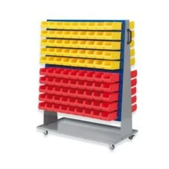 PROREGAL ProfiDrop Systemwagen Auf Rollen Mit Grauen Systemplatten & Ohne Boxen | HxBxT 130x100x50cm | Transportwagen Für Sichtlagerboxen -Proregal 30939b03 f2a6 4a1a 85b1 f665c1a2f6a0