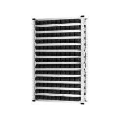 PROREGAL Fachbodenregal Mit 140x Leitfähigen Industrieboxen 500S Schwarz | 15 Fachböden | HxBxT 197x112x50cm | Verzinkt -Proregal 3872447e 0e70 410a 83a3 f036f5b43a80 1