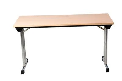 PROREGAL Klapptisch Lizard | T-Fuß-Gestell-Rund | HxBxT 75x160x80 Cm | Chrom-Weiß 4 PROREGAL Klapptisch Lizard | T-Fuß-Gestell-Rund | HxBxT 75x160x80 Cm | Chrom-Weiß – Bild 2