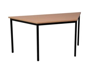 PROREGAL Bürotisch Wolf | Trapez | HxBxT 75x120x60 Cm | Schwarz-Buche 8 PROREGAL Bürotisch Wolf | Trapez | HxBxT 75x120x60 Cm | Schwarz-Buche – Bild 6