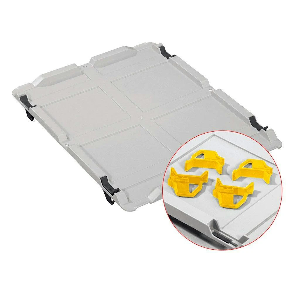 PROREGAL 10x Auflagedeckel Set Eurobox NextGen Mit 4 Blauen Schiebeschnappverschlüssen | BxT 40x60 | Eurobehälter 4 PROREGAL 10x Auflagedeckel Set Eurobox NextGen Mit 4 Blauen Schiebeschnappverschlüssen | BxT 40x60 | Eurobehälter – Bild 2