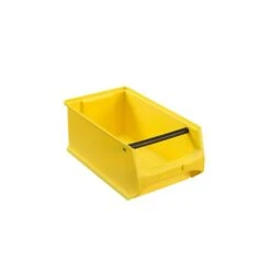 PROREGAL Fachbodenregal Mit 45x Sichtlagerboxen 4.1 Mit Griffstange Gelb | 9 Fachböden | HxBxT 197x112x32cm | Verzinkt -Proregal 6337a34a 00d2 4597 80b2 bae1e60fc4a4