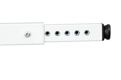 PROREGAL Höhenverstellbarer Schreibtisch Buzzard | HxBxT 62-85x160x80 Cm | Weiß 4 PROREGAL Höhenverstellbarer Schreibtisch Buzzard | HxBxT 62-85x160x80 Cm | Weiß – Bild 2