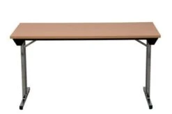 PROREGAL Klapptisch Lizard | T-Fuß-Gestell-Eckig | HxBxT 75x140x80 Cm | Chrom-Buche -Proregal 67c0e33e bcd4 41cb 8241 0e271ce5051e