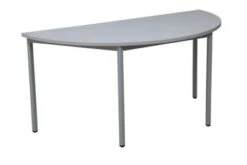 PROREGAL Bürotisch Wolf | Halbkreis | HxBxT 75x160x80 Cm | Grau -Proregal 69263f99 f56f 4d73 8636 0715a10b35b4