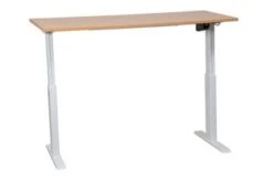 PROREGAL Elektrisch Höhenverstellbarer Schreibtisch Zebra | HxBxT 70-116x160x80 Cm | Weiß-Buche -Proregal 6bc3382a ead9 4c16 8eb2 575a6afd41f0