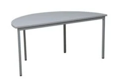 PROREGAL Bürotisch Wolf | Halbkreis | HxBxT 75x140x70 Cm | Grau -Proregal 6c2a0334 02b8 4dc1 bd4d 52f8624f9841