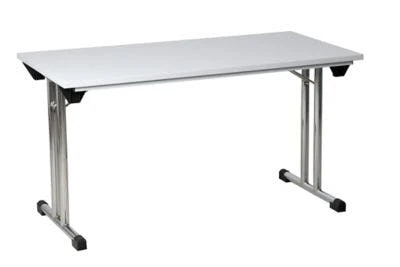 PROREGAL Klapptisch Lizard | T-Fuß-Gestell-Rund | HxBxT 75x180x80 Cm | Chrom-Grau 8 PROREGAL Klapptisch Lizard | T-Fuß-Gestell-Rund | HxBxT 75x180x80 Cm | Chrom-Grau – Bild 6