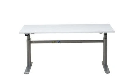 PROREGAL Elektrisch Höhenverstellbarer Schreibtisch Elk | HxBxT 63-128x160x80 Cm | Silber-Grau 6 PROREGAL Elektrisch Höhenverstellbarer Schreibtisch Elk | HxBxT 63-128x160x80 Cm | Silber-Grau – Bild 4