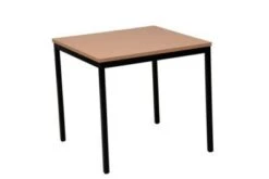 PROREGAL Bürotisch Wolf | Quadratisch | HxBxT 75x80x80 Cm | Schwarz-Buche -Proregal 75f85bb4 972d 4ff7 85ea 302f44c081d4