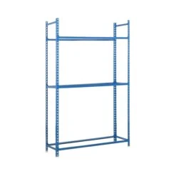 Reifenregal Metal Shark No.1 | HxBxT 200x90x40cm | 3 Ebenen | 12 Reifen | Blau