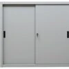 PROREGAL Schiebetürenschrank Ant | 3 Ordernhöhen | HxBxT 109x120x45 Cm | Grau -Proregal 82904e5e a5ba 49e7 99d4 a47a9043de8e 2