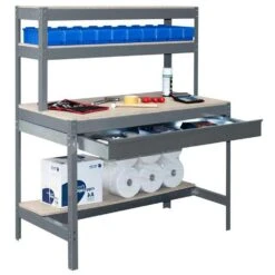Werkbank Buffalo Mit Schubfach | HxBxT 84x150x76cm | Traglast 600kg | Verzinkt -Proregal 8c51d19e 5ab4 4bde 8f84 ae6af53d4df1 2