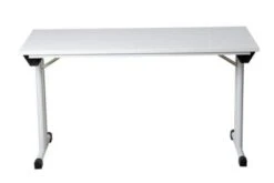 PROREGAL Klapptisch Lizard | T-Fuß-Gestell-Rund | HxBxT 75x120x80 Cm | Chrom-Grau -Proregal 8fe5c80b 5da6 48ab 8652 7b83b0f76b85 6