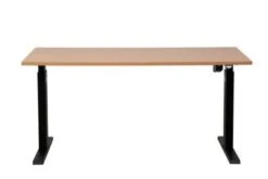 PROREGAL Elektrisch Höhenverstellbarer Schreibtisch Zebra | HxBxT 70-116x180x80 Cm | Weiß-Buche -Proregal 90e16e17 3814 49ff b3eb 22754fd373ed 3