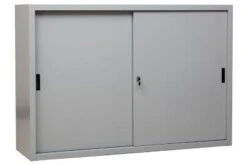 PROREGAL Schiebetürenschrank Ant | 3 Ordernhöhen | HxBxT 109x160x45 Cm | Grau -Proregal 950dc38d 15d1 4c99 aa03 433802a402ee