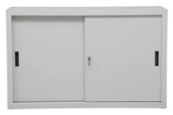 PROREGAL Schiebetürenschrank Ant | 3 Ordernhöhen | HxBxT 109x120x45 Cm | Grau -Proregal 954de358 a845 4c2c bdae cca8315718a4 2