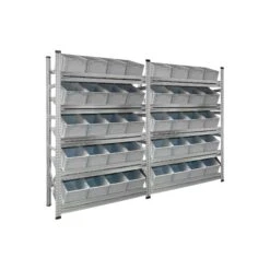 PROREGAL NextGen Schrägbodenregal Für Euroboxen (ohne Boxen) | 5 Fachböden | HxBxT 197x142x40cm | Fachlast 180kg | Verzinkt 14 PROREGAL NextGen Schrägbodenregal Für Euroboxen (ohne Boxen) | 5 Fachböden | HxBxT 197x142x40cm | Fachlast 180kg | Verzinkt -Proregal 962b6cc1 b555 4db0 9ef0 133cbe51e00f