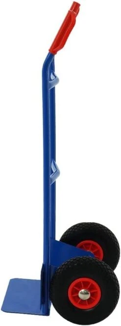 PROREGAL Stahlrohr-Sackkarre Mit Standardschaufel Und Gummibereifung, HxBxT 118,5x55x45cm, Traglast 200kg, Blau, Stahl Sackkarren Transportkarre -Proregal 97c5c9e0 6558 4a11 8b00 97e28771a9bb