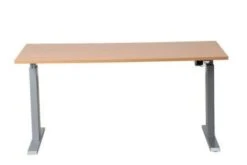 PROREGAL Elektrisch Höhenverstellbarer Schreibtisch Zebra | HxBxT 70-116x160x80 Cm | Weiß-Buche -Proregal 9d1362ea 1364 4f65 845a 941e6d01aa8e