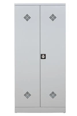 PROREGAL Wäschesammelschrank Raccoon | HxBxT 180x40x50 Cm | Vorhängeschloss | Grau 7 PROREGAL Wäschesammelschrank Raccoon | HxBxT 180x40x50 Cm | Vorhängeschloss | Grau – Bild 5