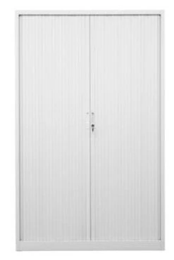 PROREGAL Rollladenschrank Weasel | 5 Ordernhöhen | HxBxT 195x120x46 Cm | Weiß