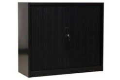 PROREGAL Rollladenschrank Weasel | 2 Ordernhöhen | HxBxT 105x120x46 Cm | Schwarz -Proregal a5484409 fd2a 45f1 ae19 bce18f66af35